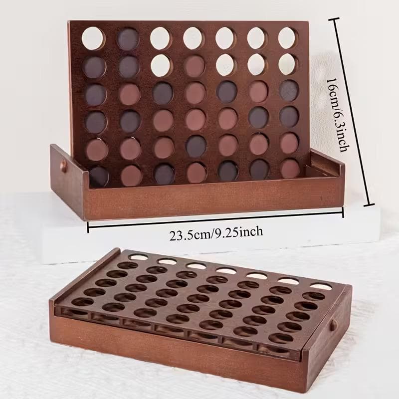 Juego de 4 en raya de madera personalizado, foto 9
