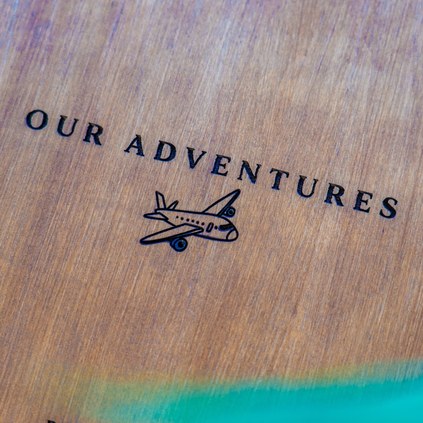 Personalised Adventure Scrapbook, Wooden Scrapbook, Wooden Book, Wooden Photo Album, Travel Journal, Travel Gift, Couples Scrapbook