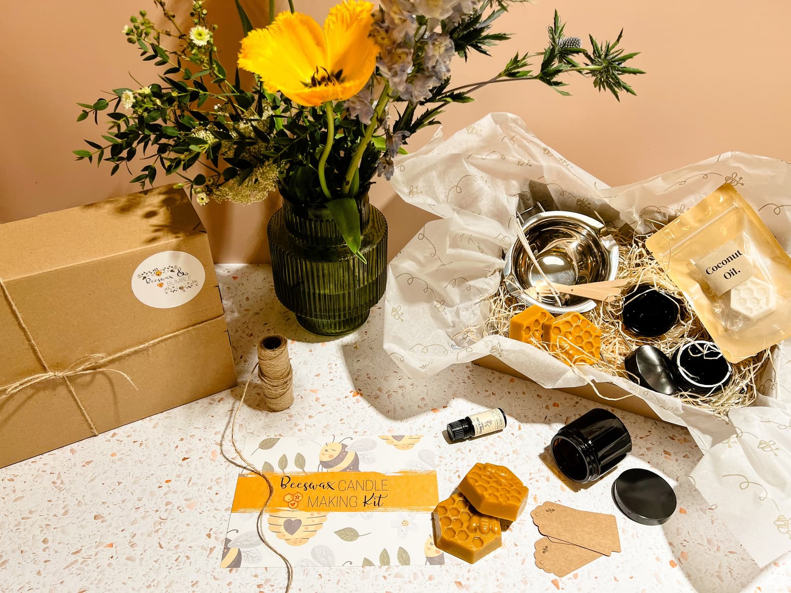 Beeswax Candle Making Kit - Adult Craft Kit