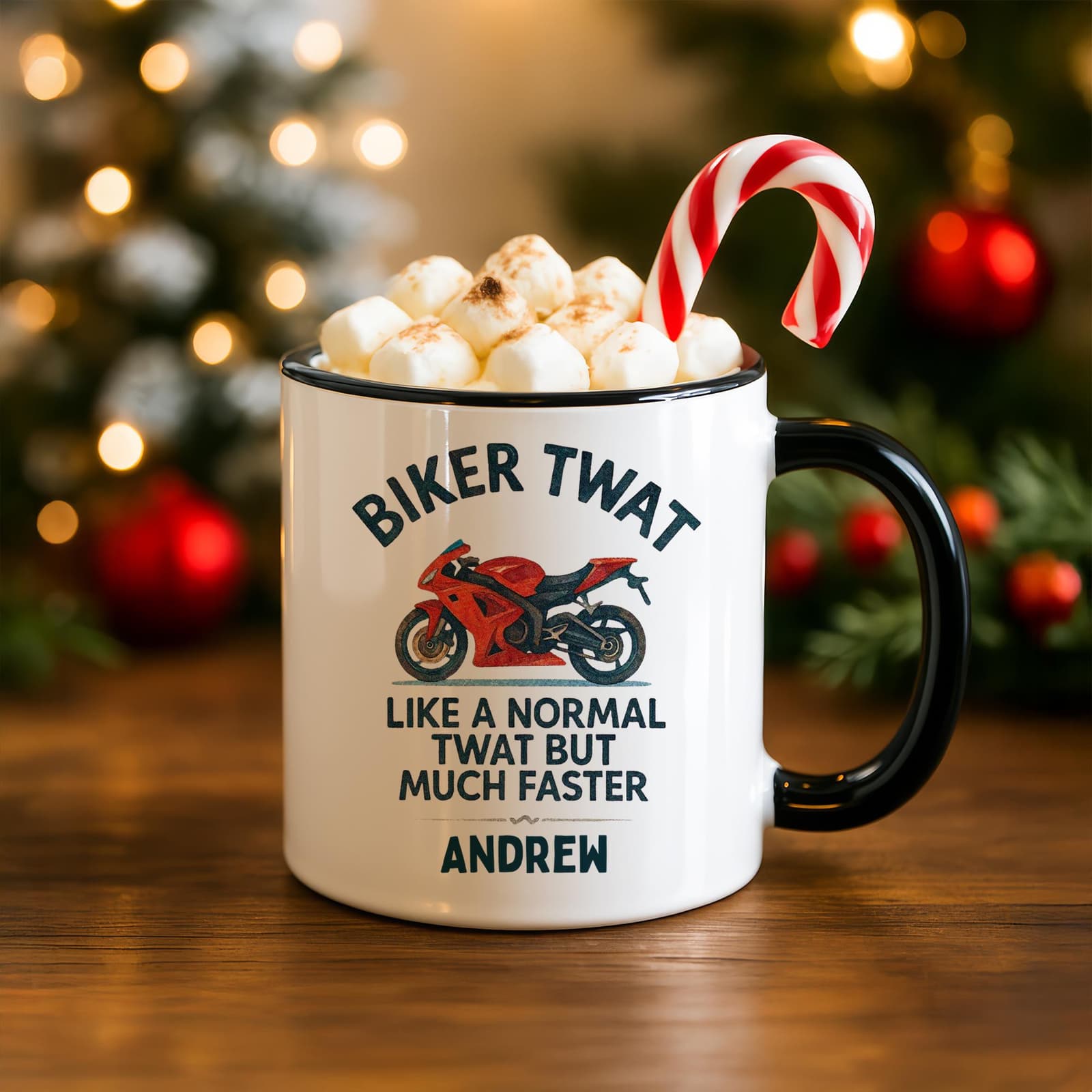Taza de cerámica personalizada para moteros, foto 2