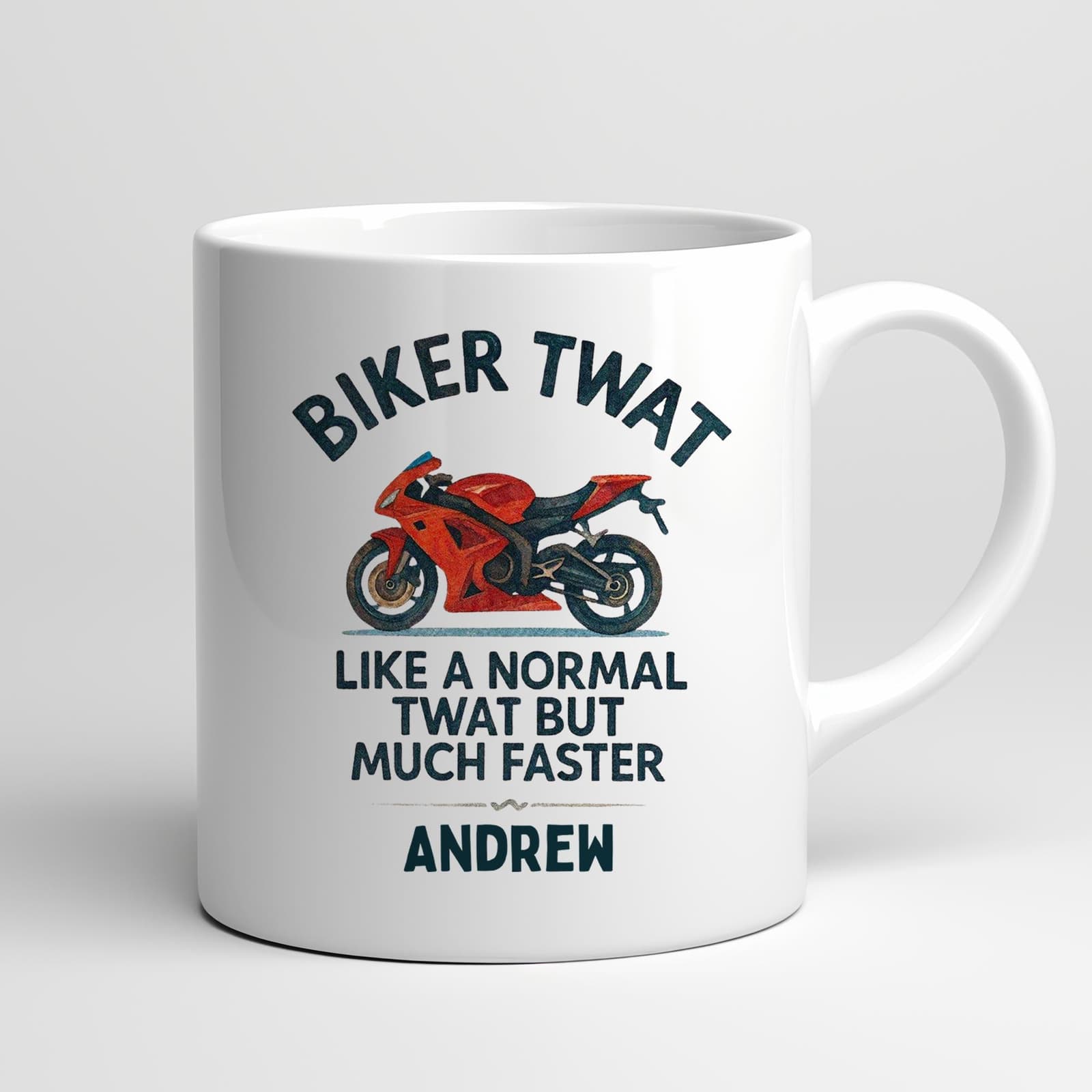 Taza de cerámica personalizada para moteros, foto 5