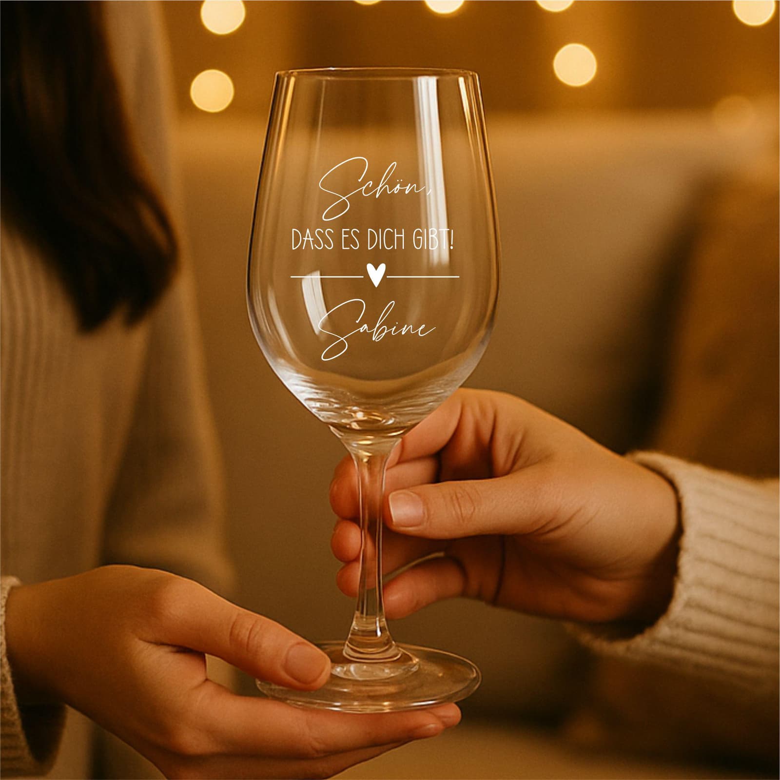 Copa de vino grabada, foto 2