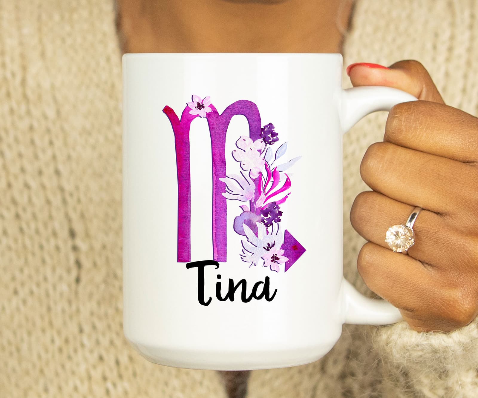 Taza personalizada del signo Escorpio, foto 4