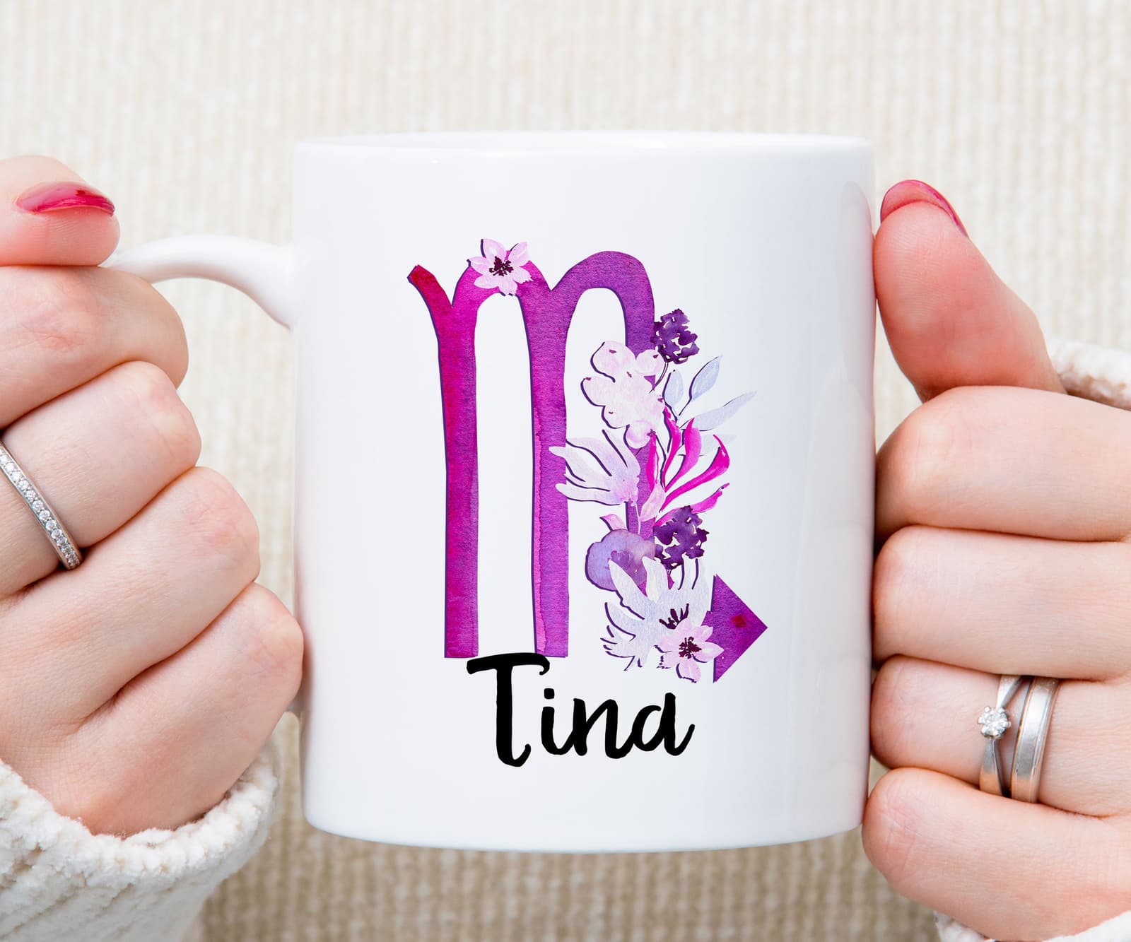 Taza personalizada del signo Escorpio, foto 3