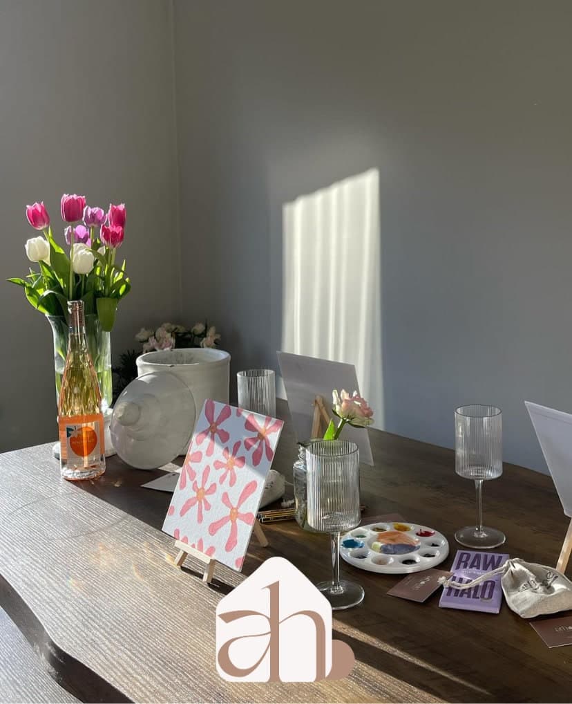 Kit de pintura con champán para una experiencia creativa de cumpleaños, foto 4