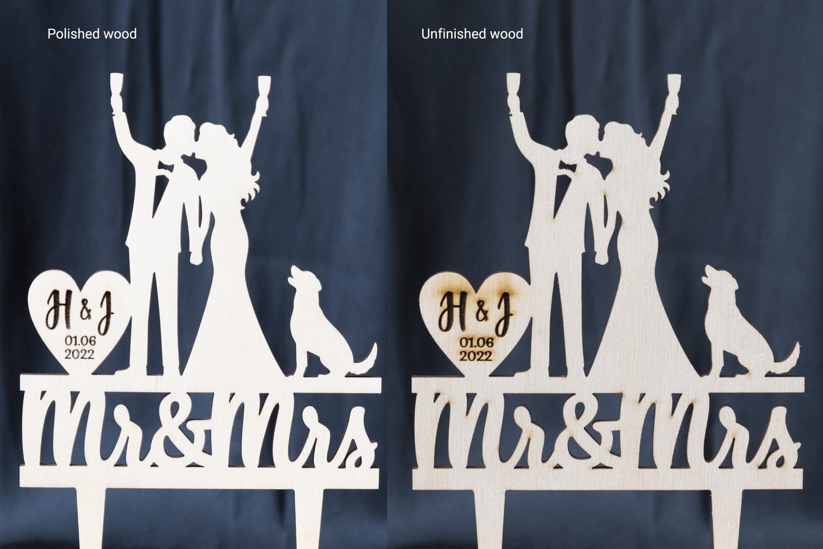 Topper de tarta de boda de pareja motera, foto 5