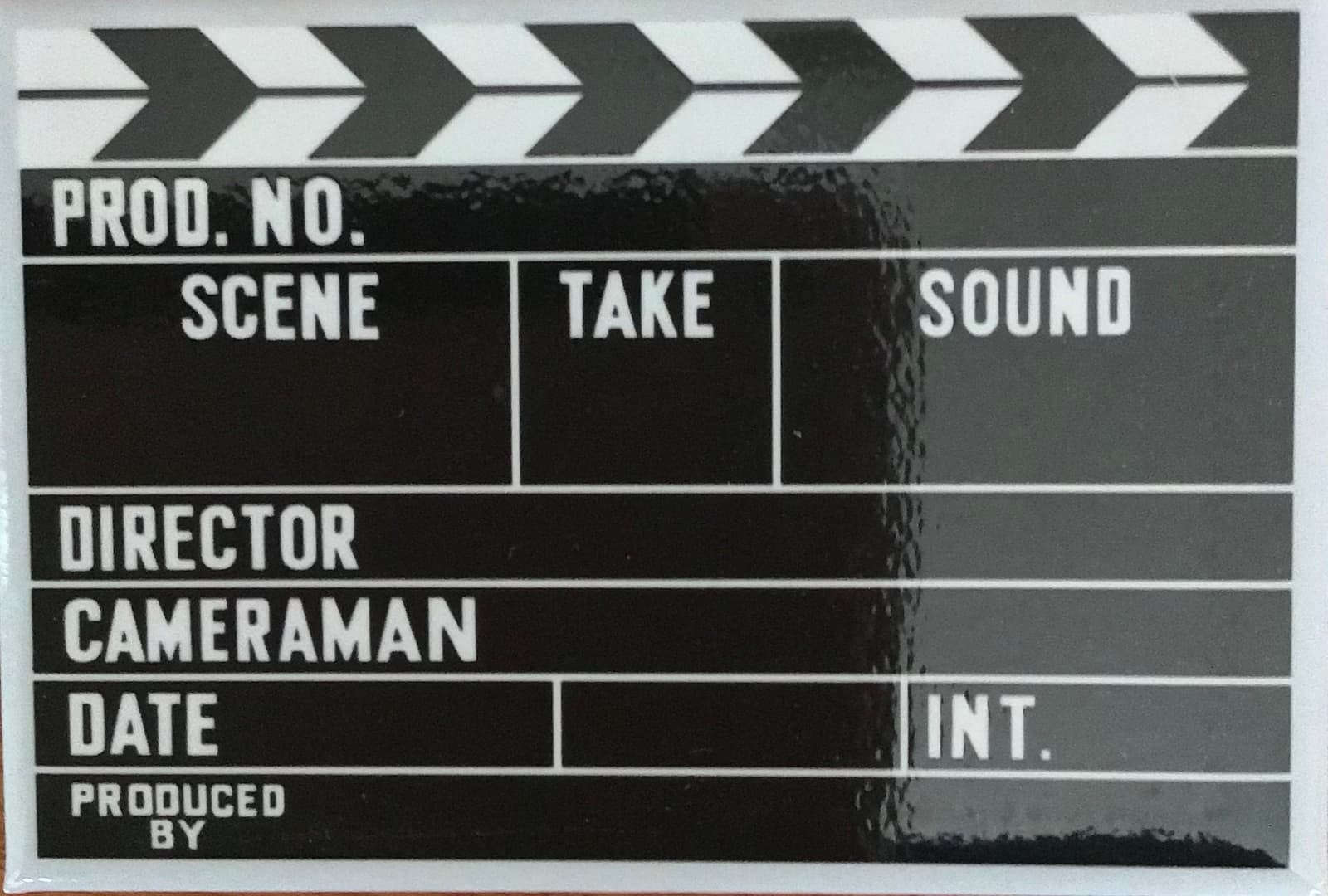Imán de nevera con diseño de claqueta de cine, foto 2