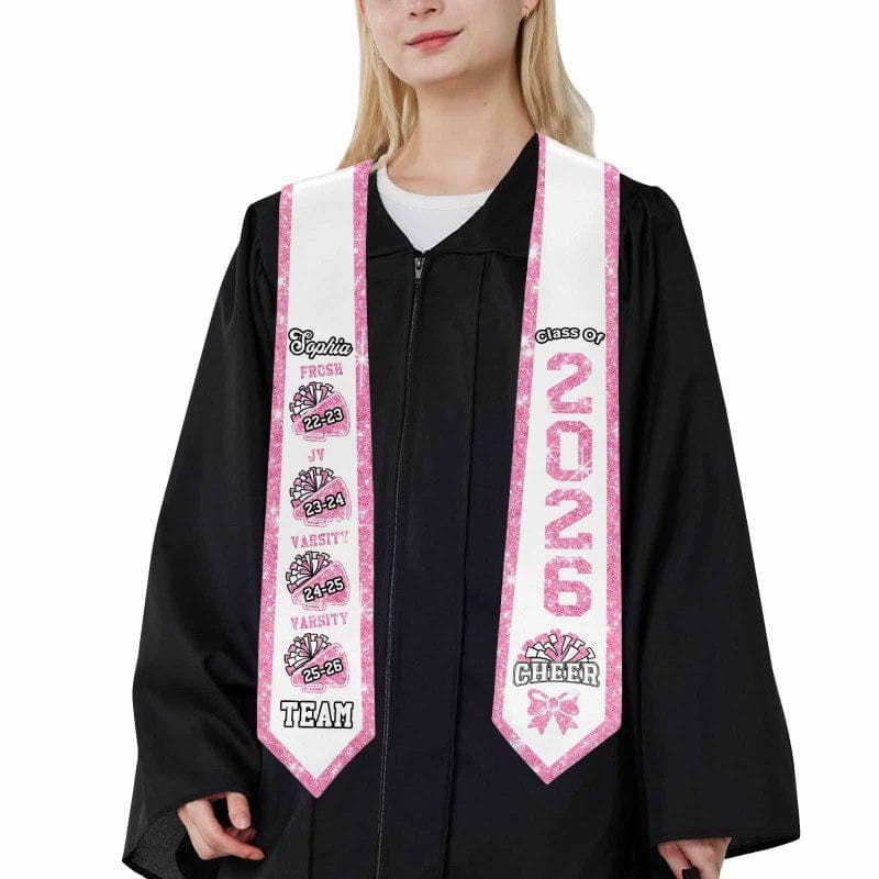 Estola de graduación personalizada de animadora, foto 7