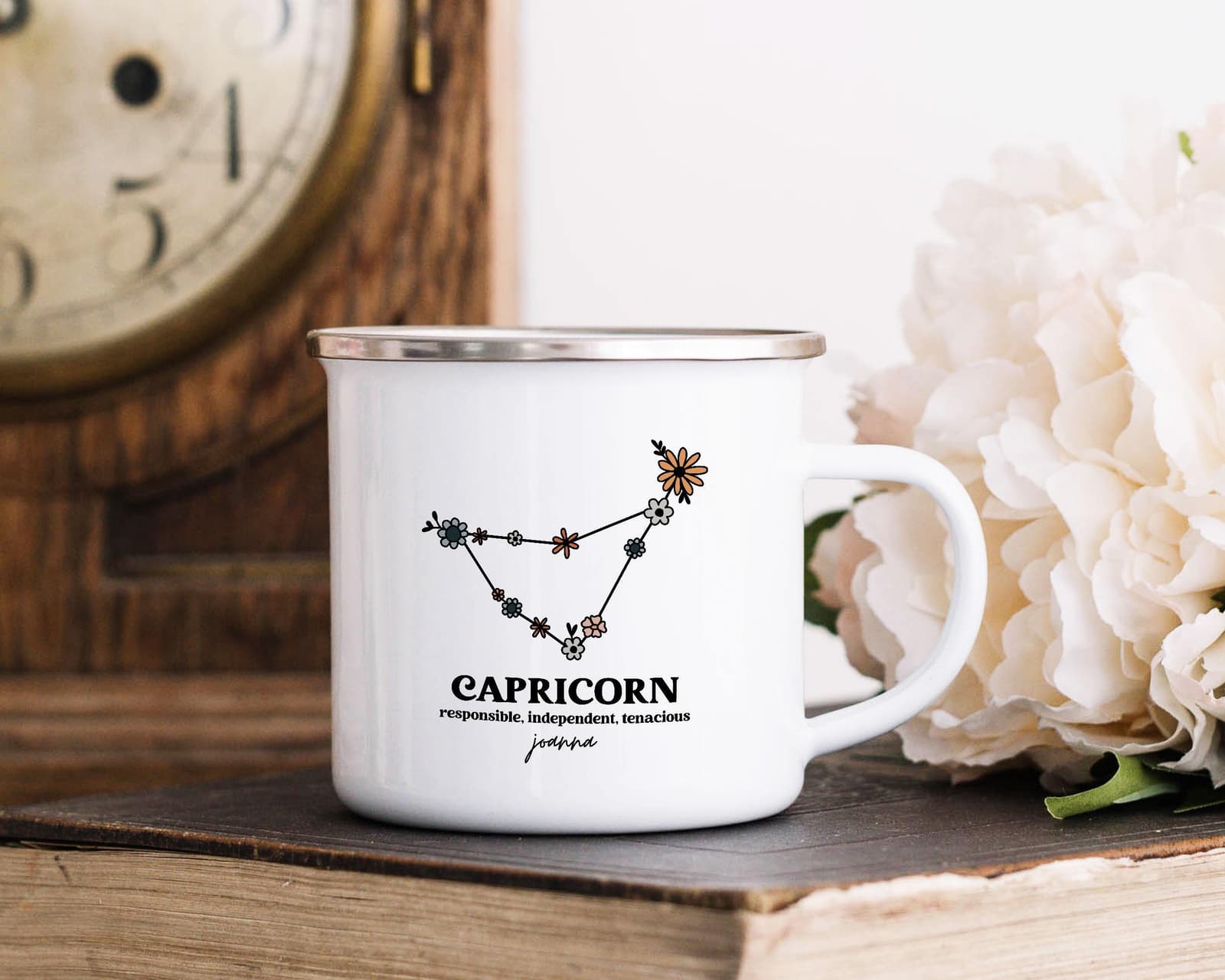 Taza personalizada de capricornio con nombre, foto 6