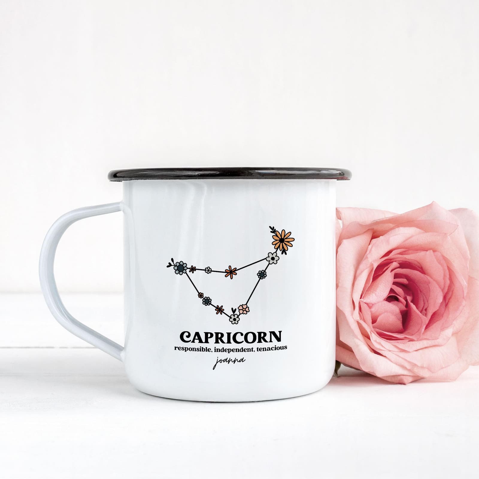Taza personalizada de capricornio con nombre, foto 5