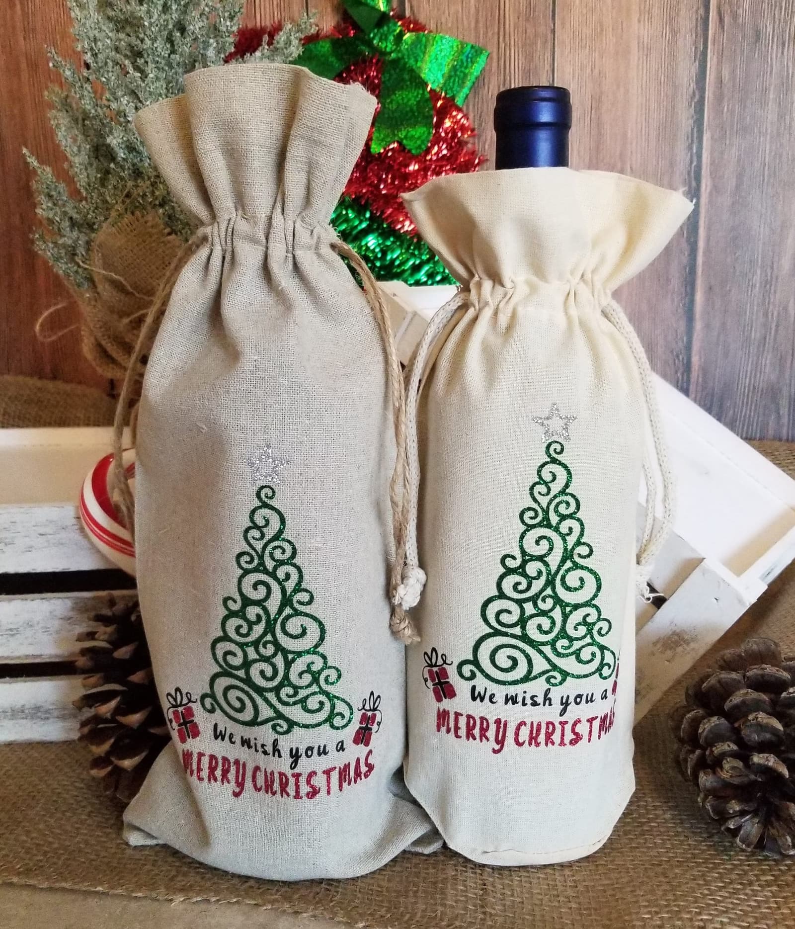 Bolsa de tela personalizada para botellas, foto 6