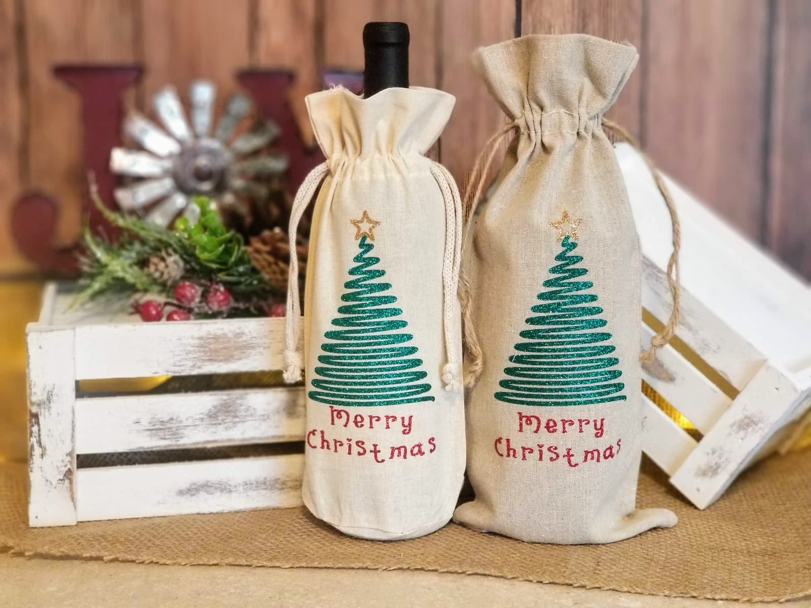 Bolsa de tela personalizada para botellas, foto 2