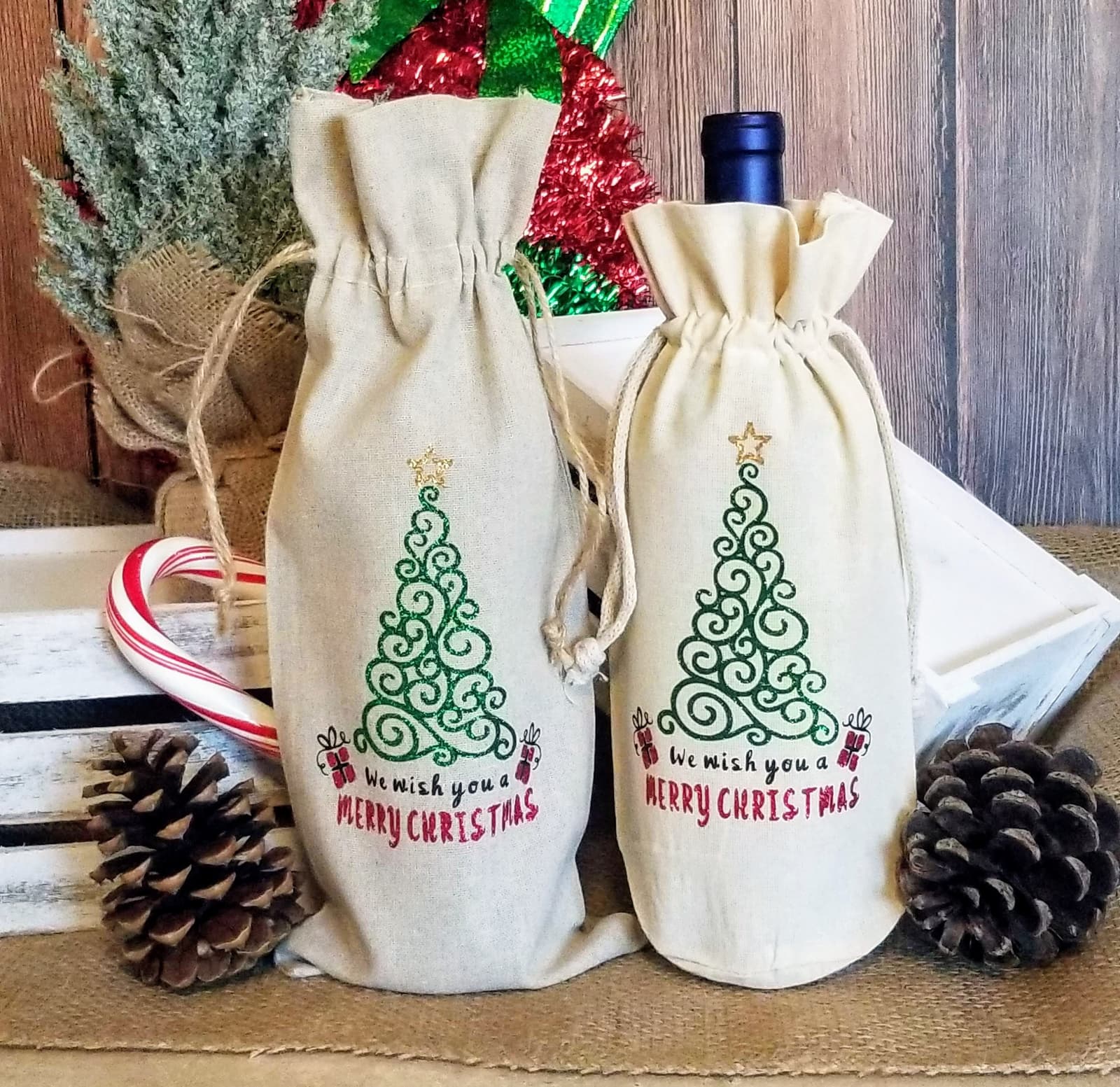 Bolsa de tela personalizada para botellas, foto 7