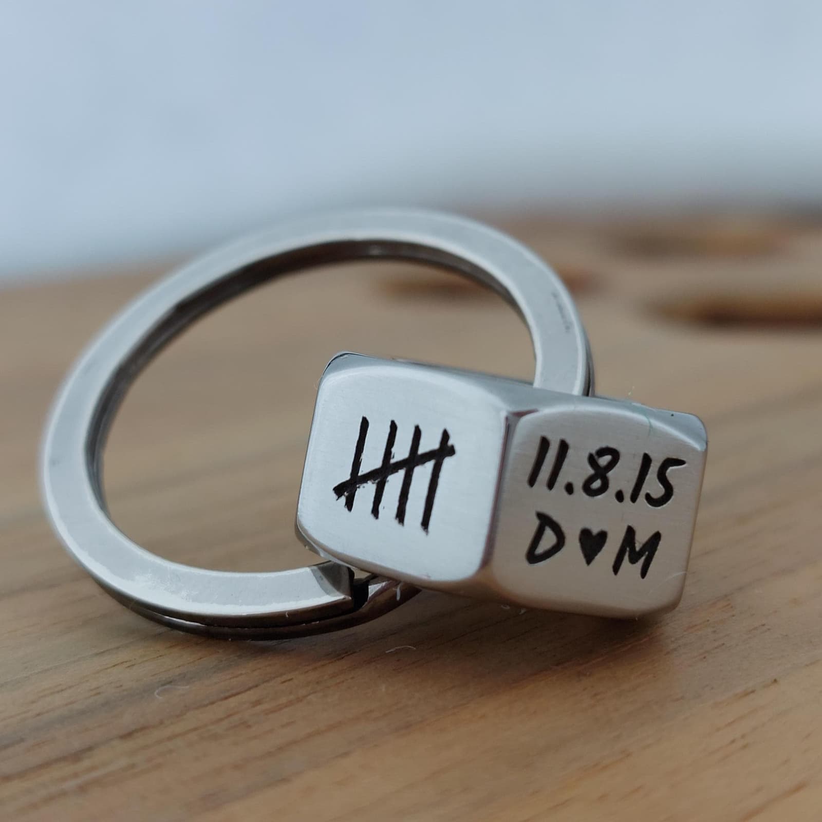 Llavero tuerca personalizado de bodas de plata, foto 6