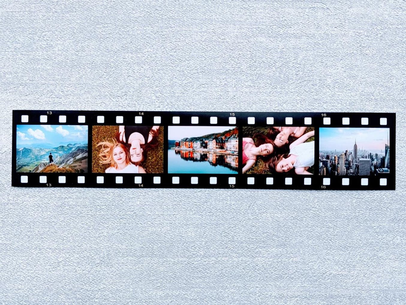 Tiras magnéticas de fotos estilo película