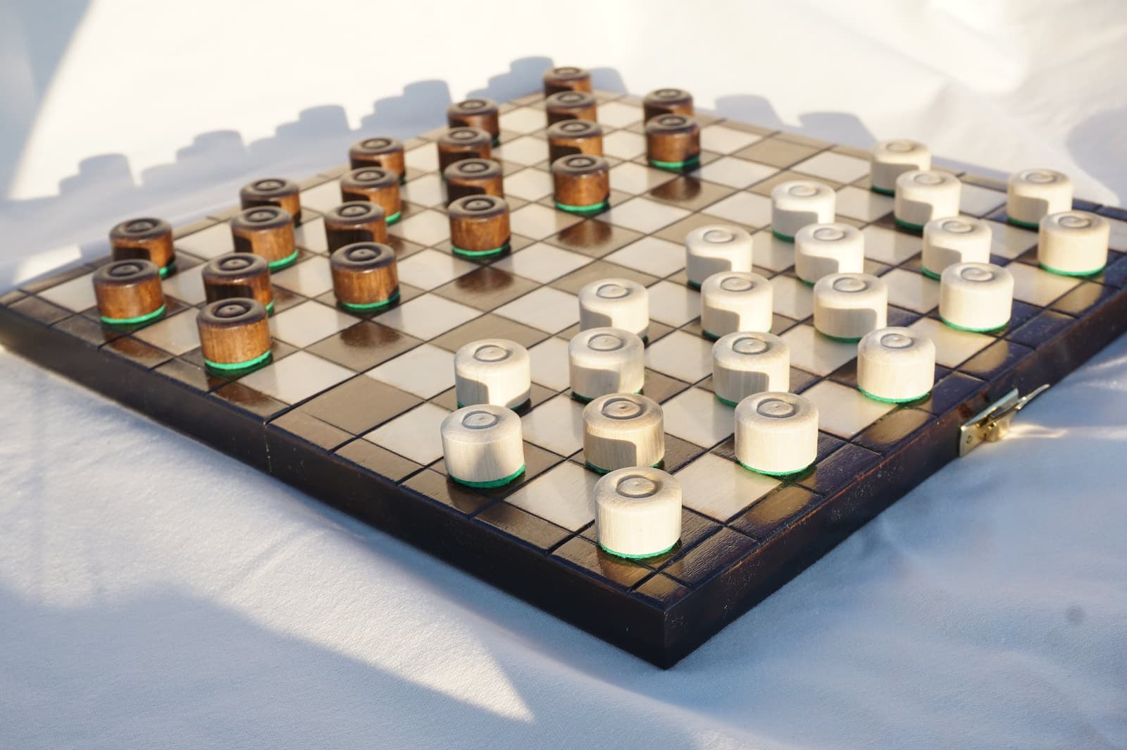 Juego de damas de madera personalizado