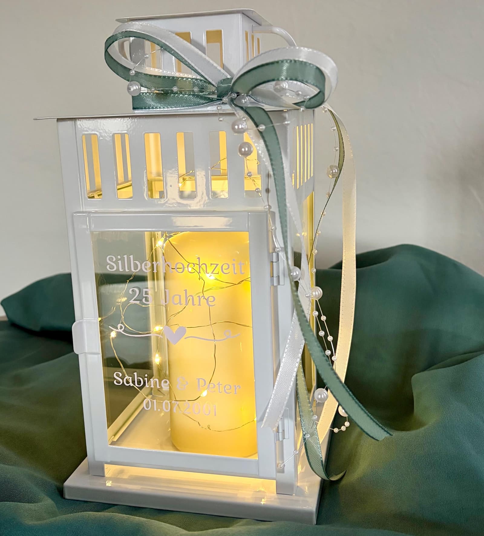 Farolillo personalizado para bodas de plata u oro, foto 5