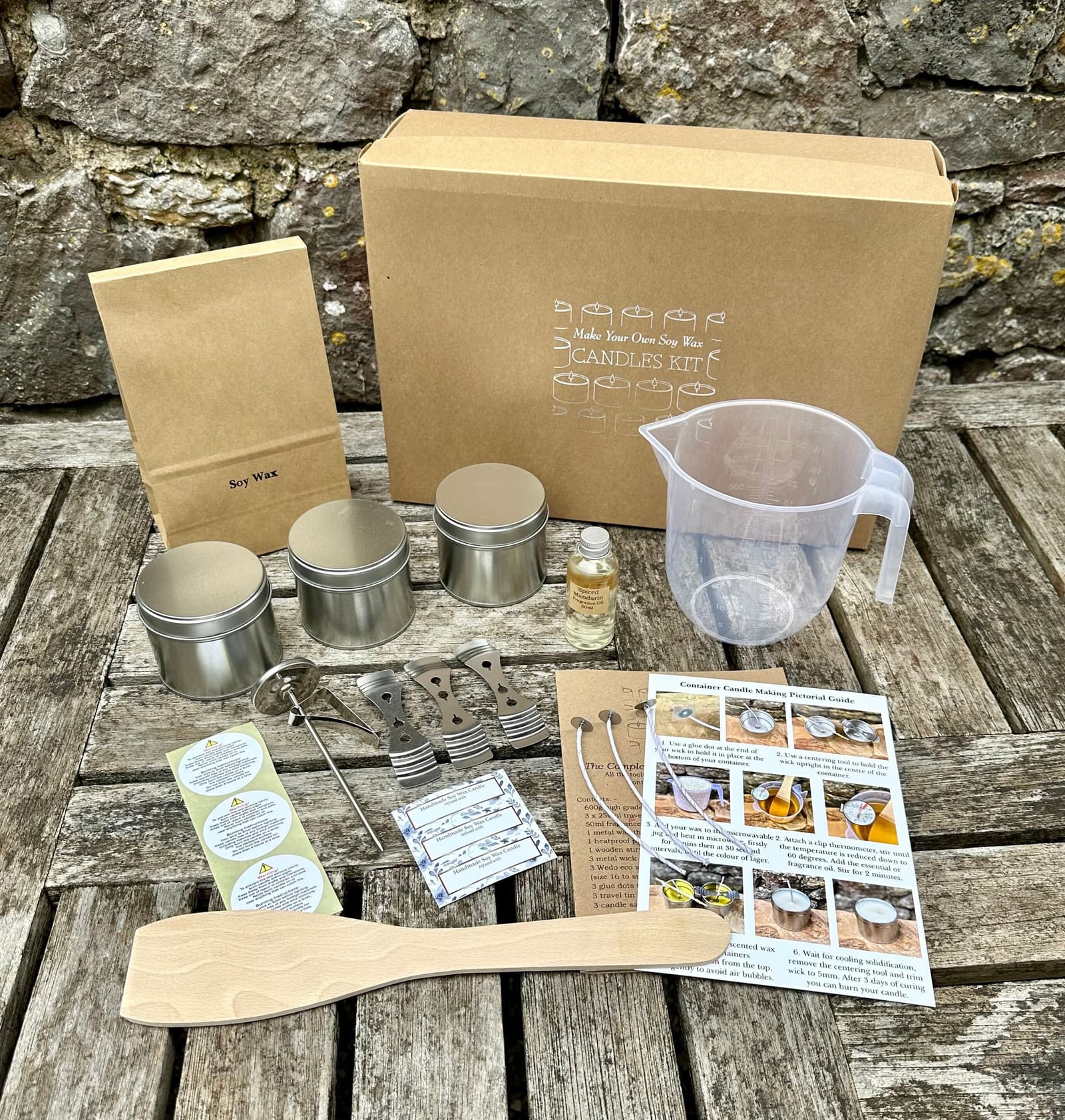 Kit para hacer velas de soja aromáticas