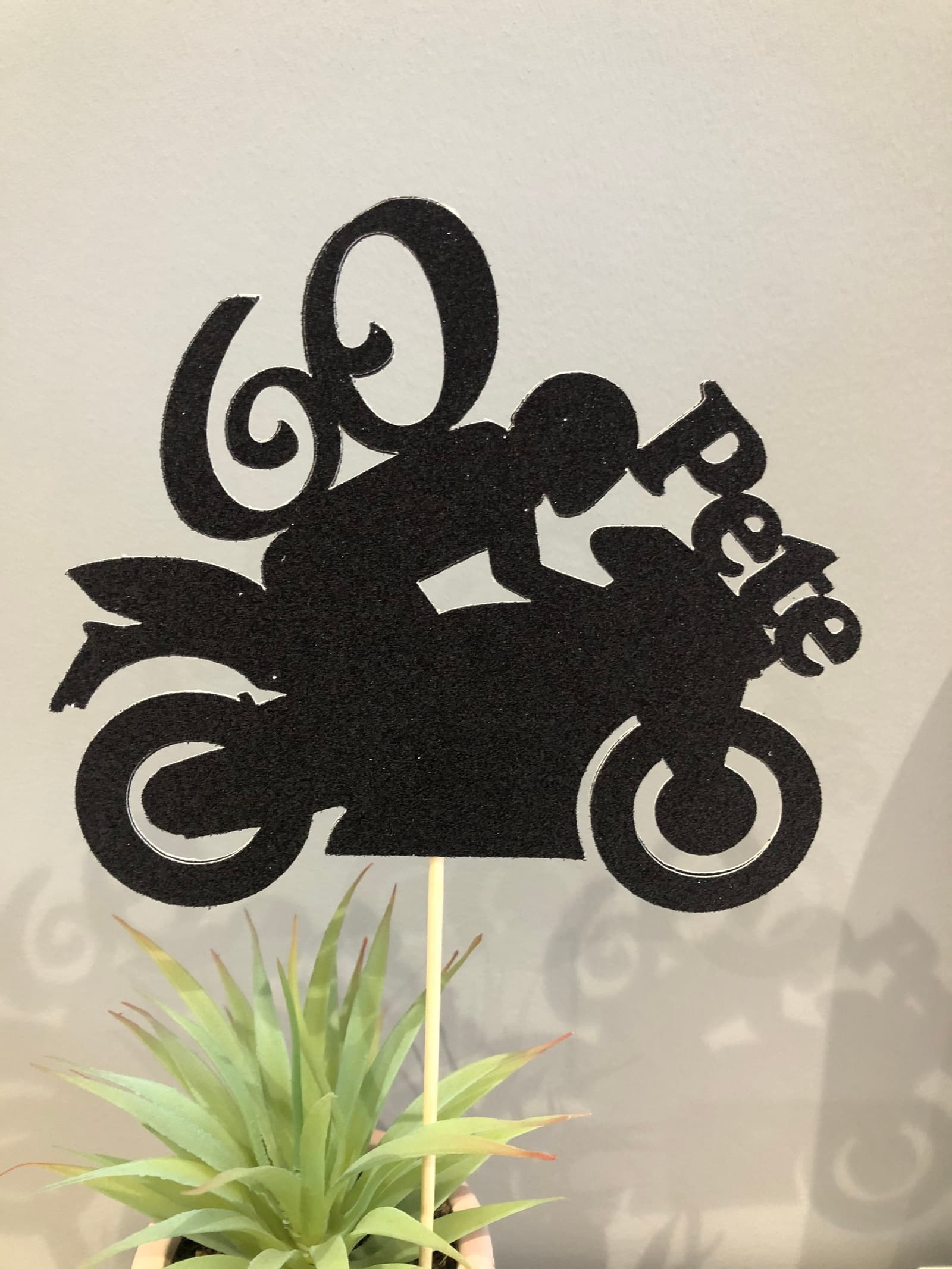 Topper de tarta de moto para cumpleaños, foto 10