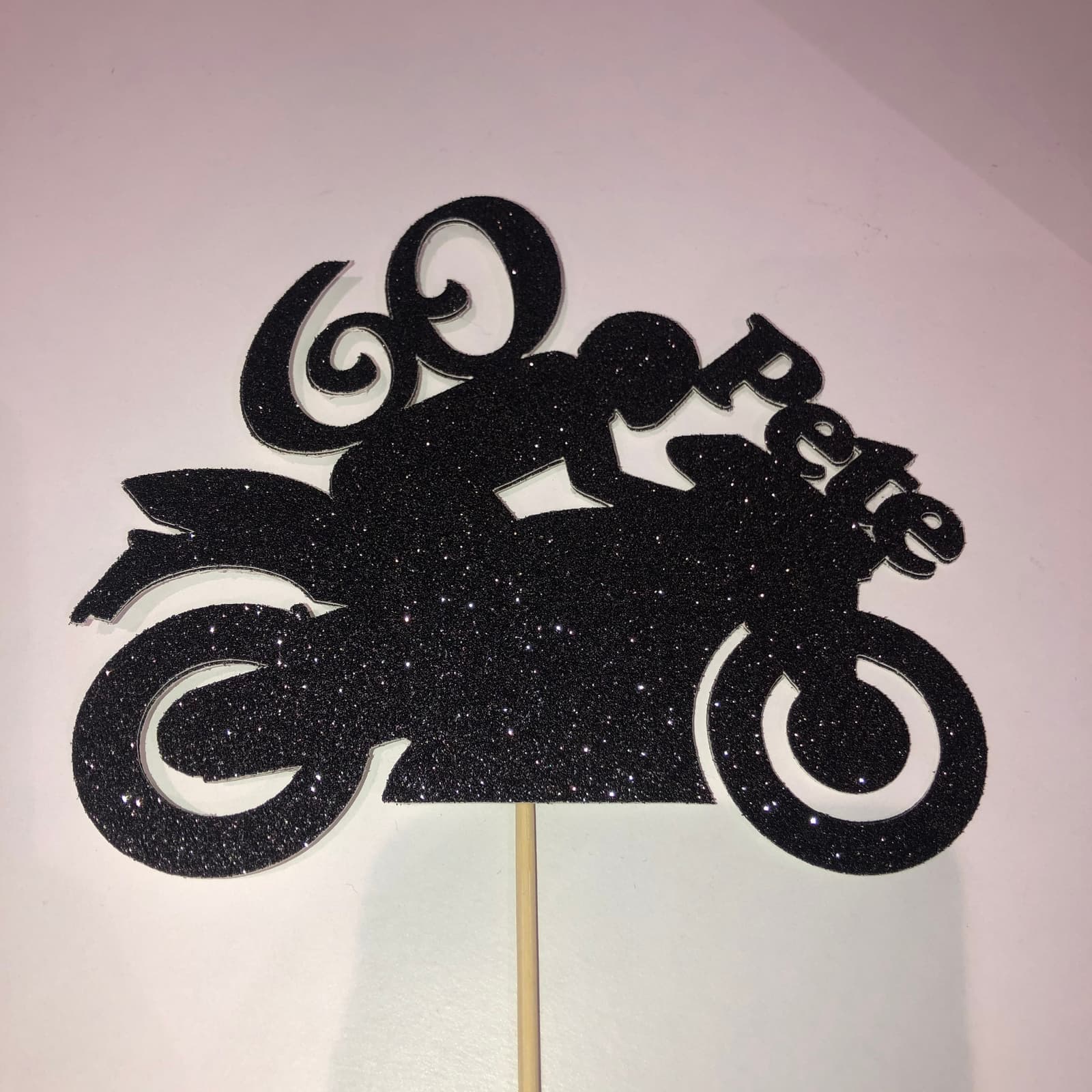 Topper de tarta de moto para cumpleaños, foto 6