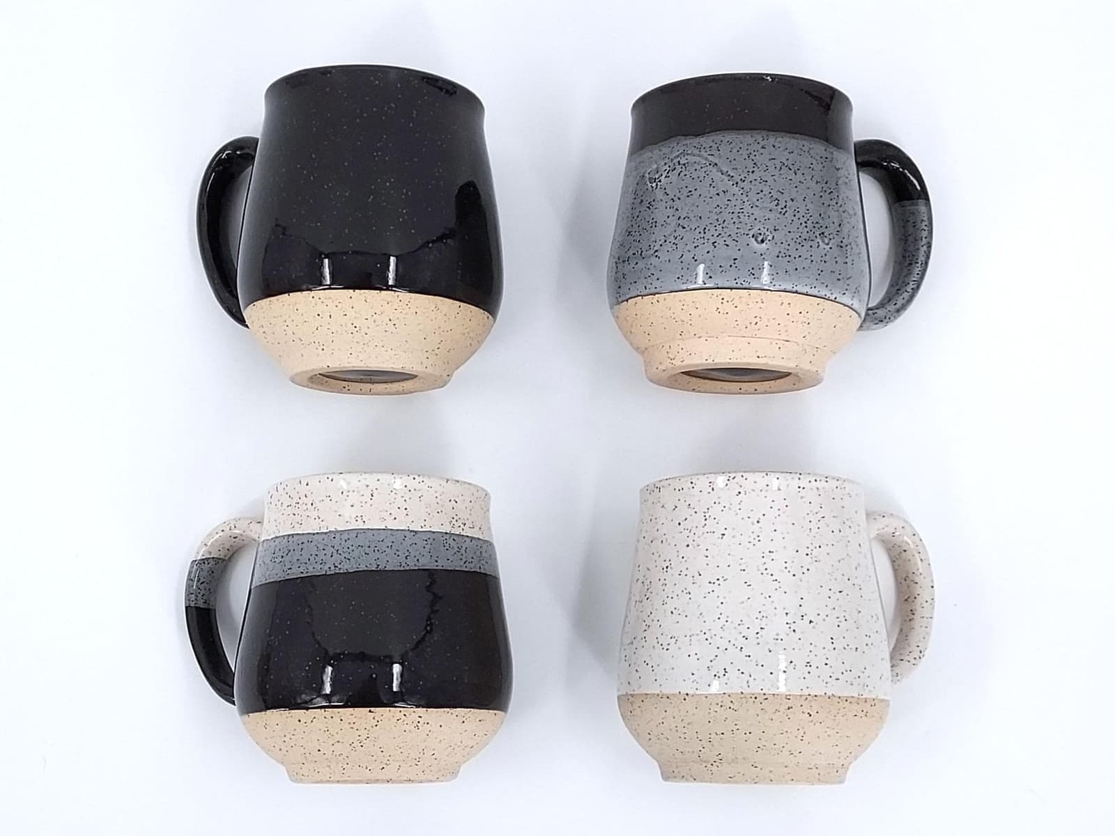 Set de 4 tazas de cerámica artesanal para la cocina, foto 9