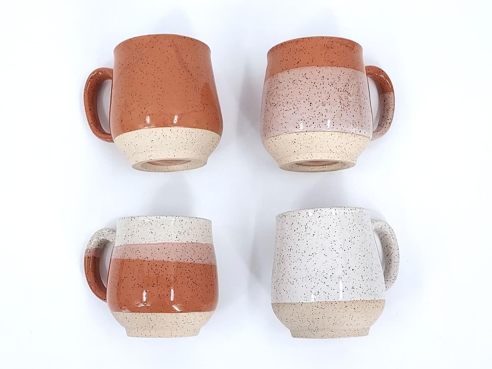 Set de 4 tazas de cerámica artesanal para la cocina, foto 7