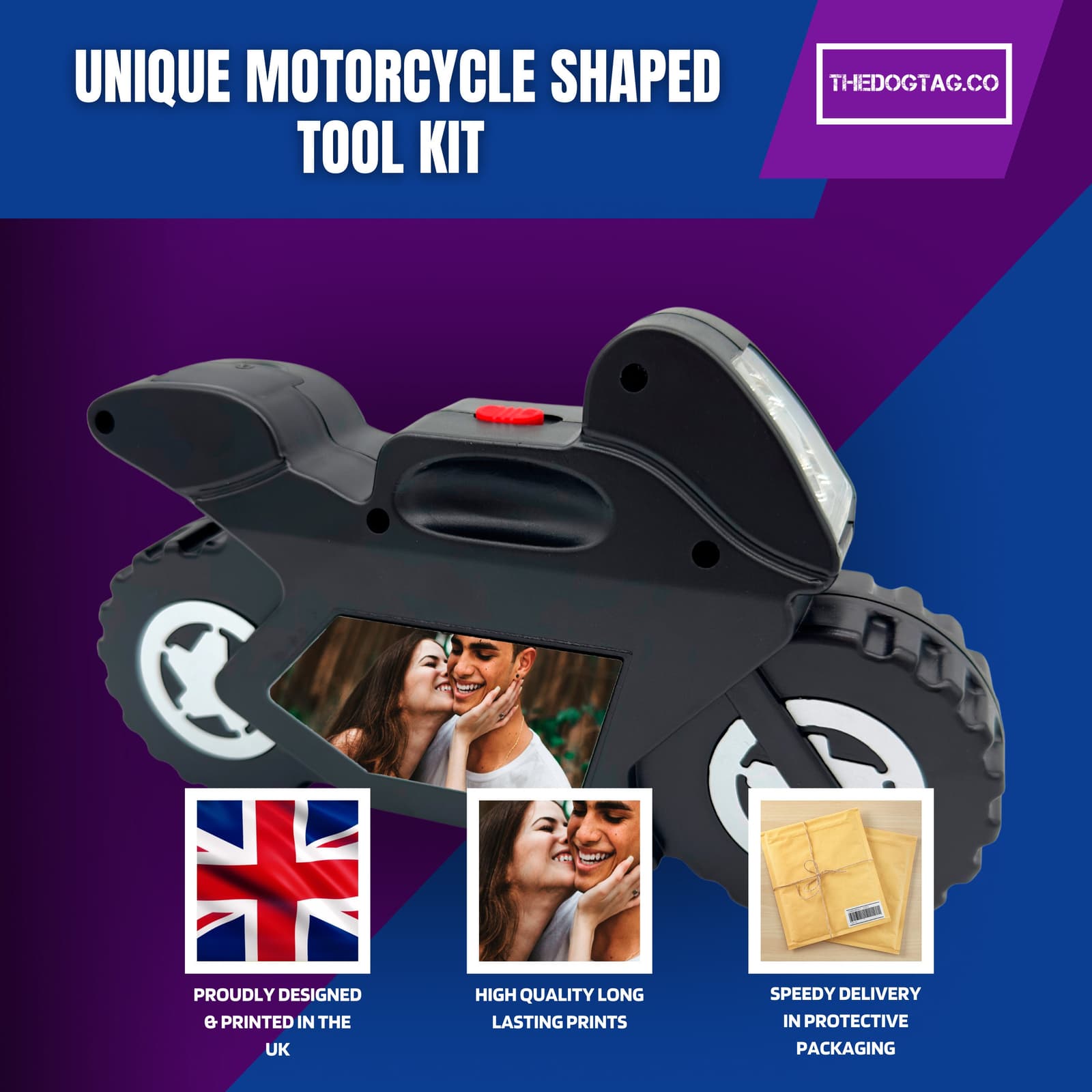Kit de herramientas de moto personalizado con foto, foto 4