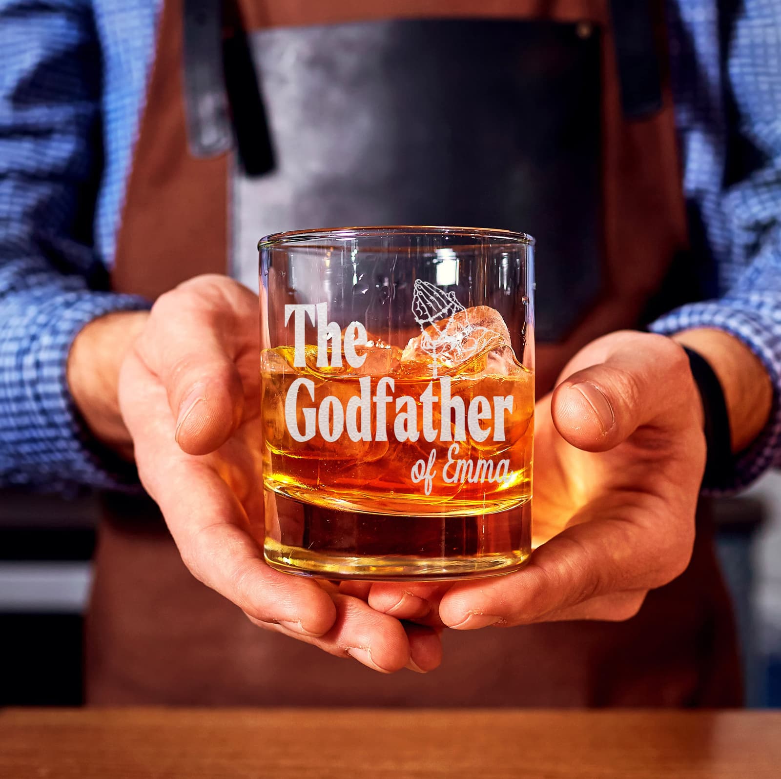 Vaso de whisky personalizado para el padrino, foto 4