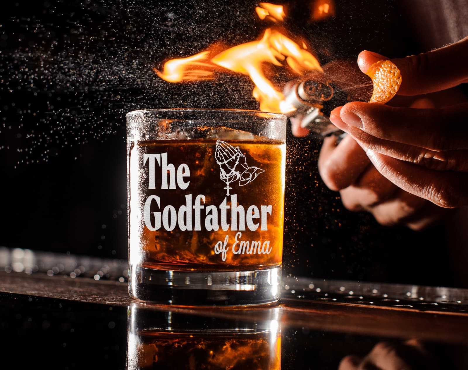Vaso de whisky personalizado para el padrino, foto 6