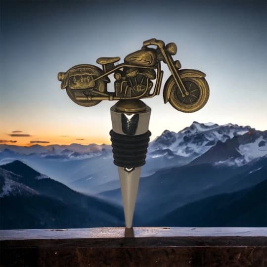 Tapón de botella con diseño de moto, foto 3