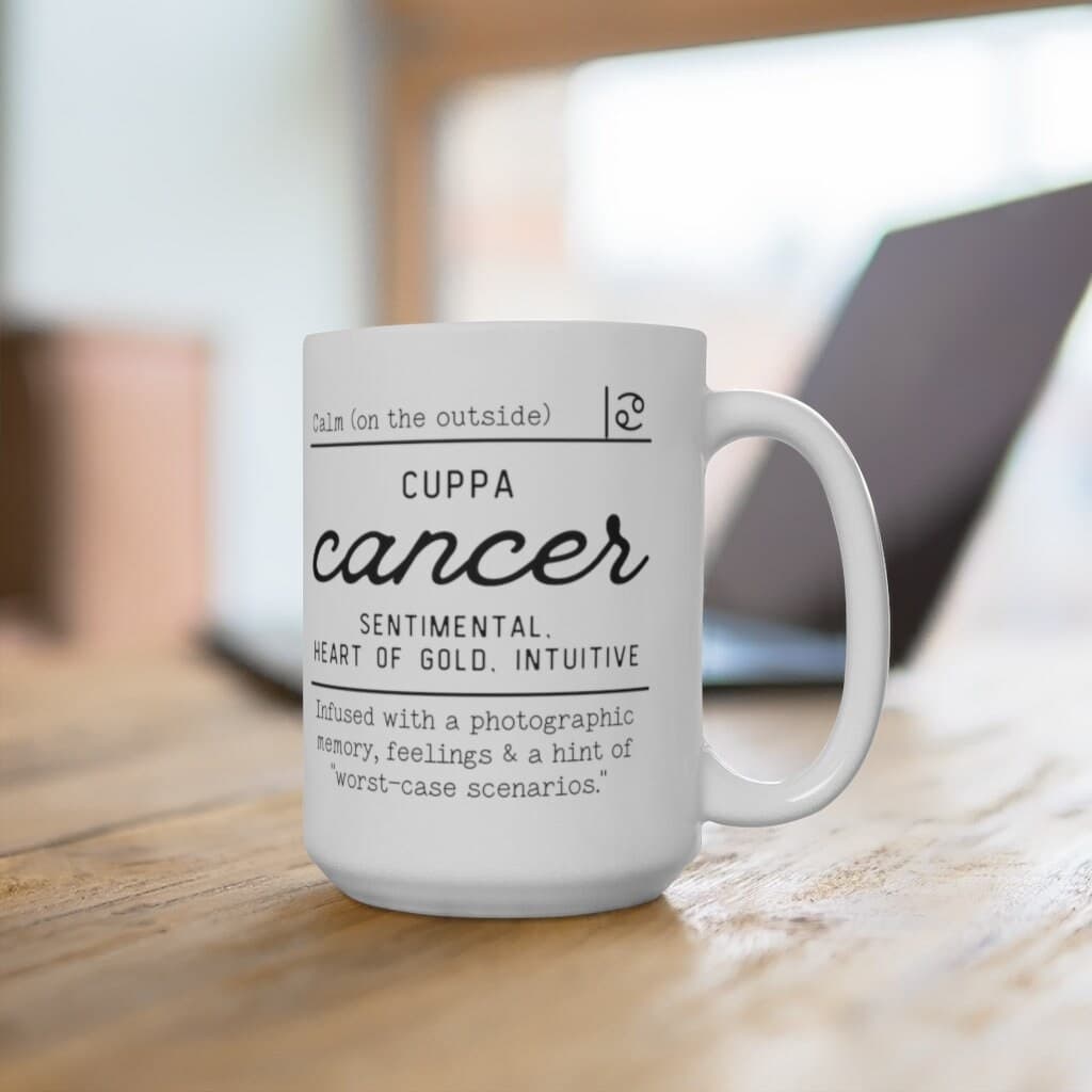 Taza del signo Cáncer estilo botica, foto 9
