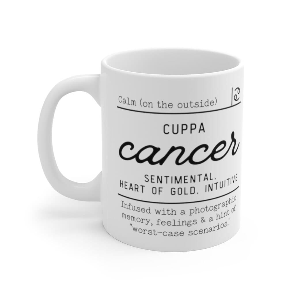Taza del signo Cáncer estilo botica, foto 2