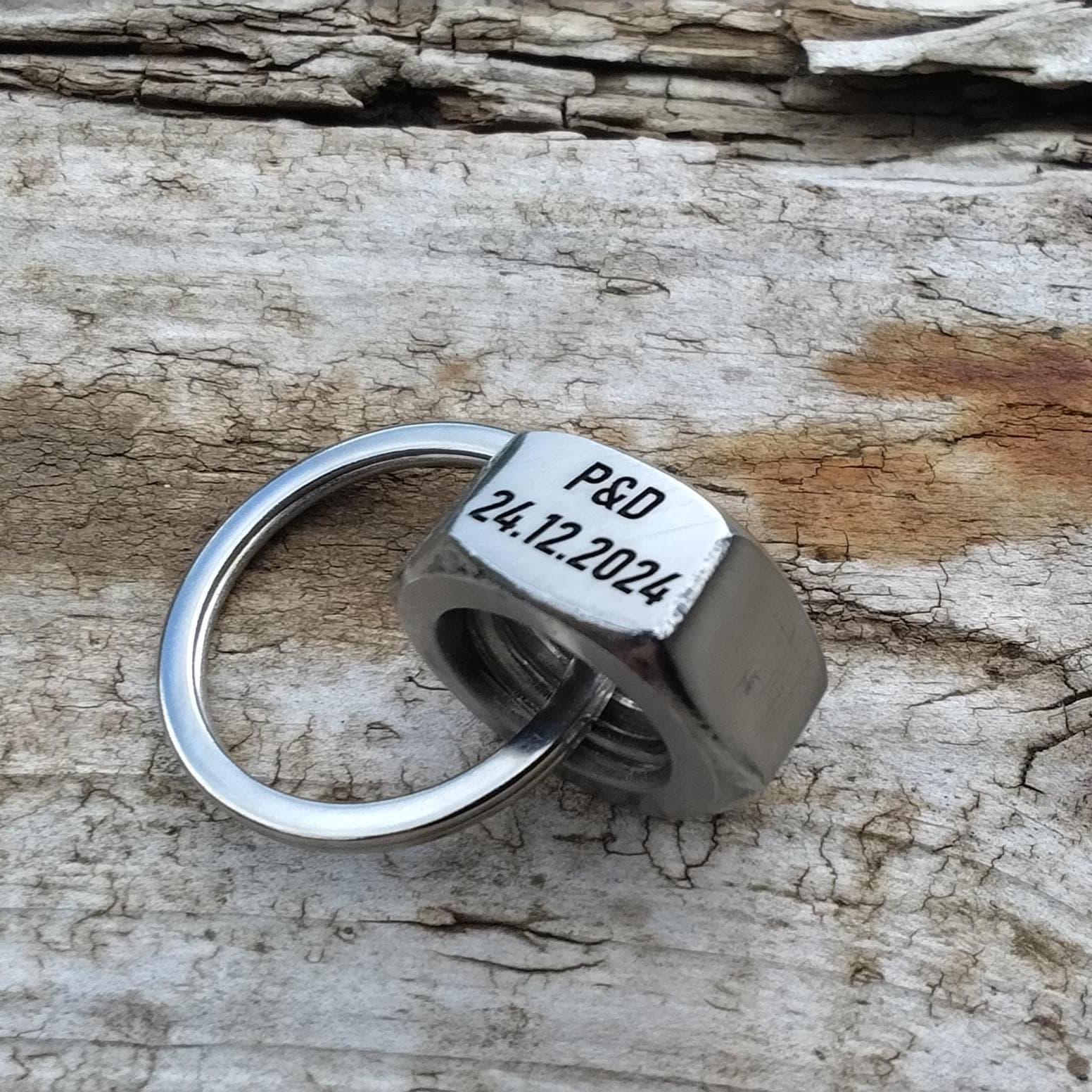 Llavero de tuerca Triumph personalizado, foto 4