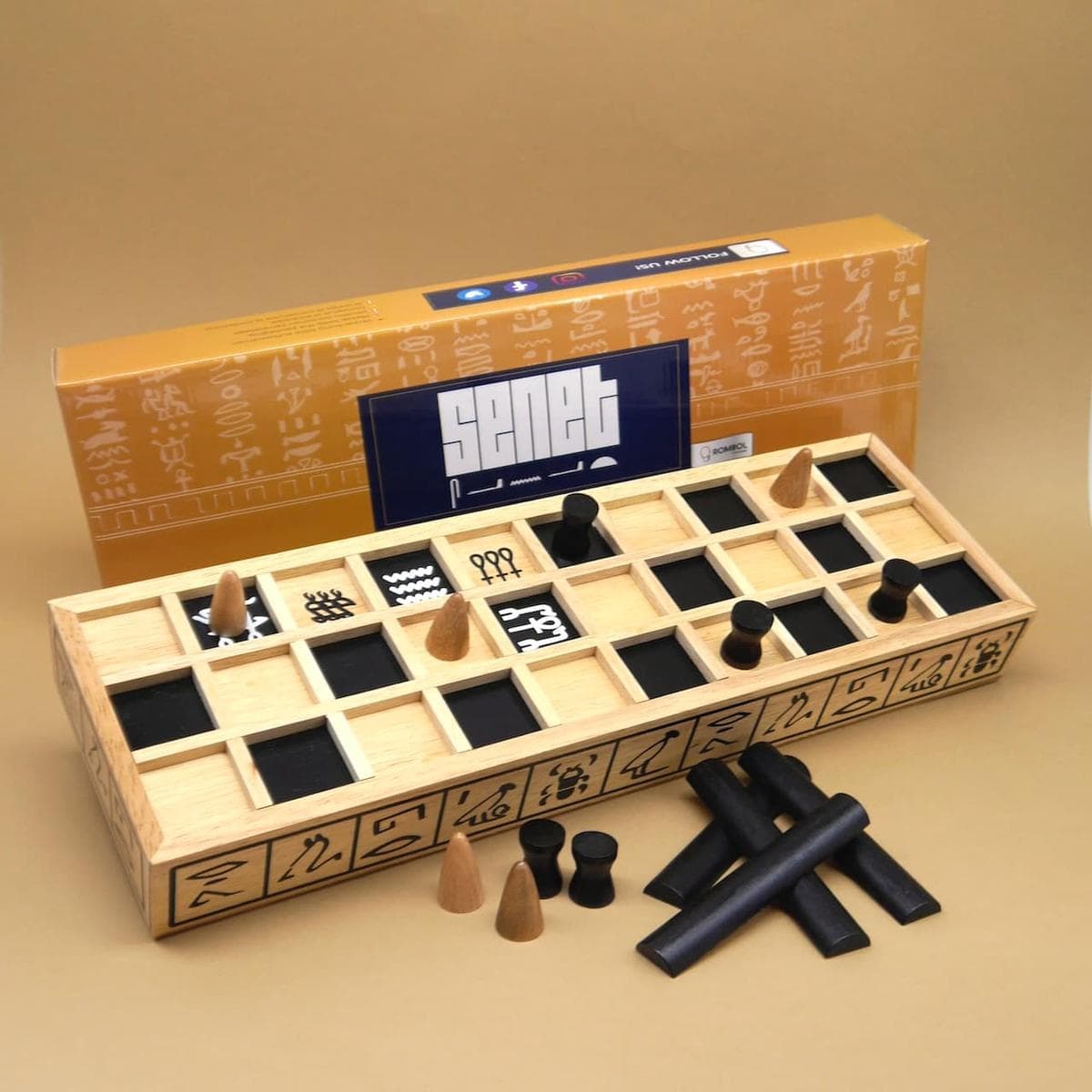 Juego de mesa antiguo egipcio Senet