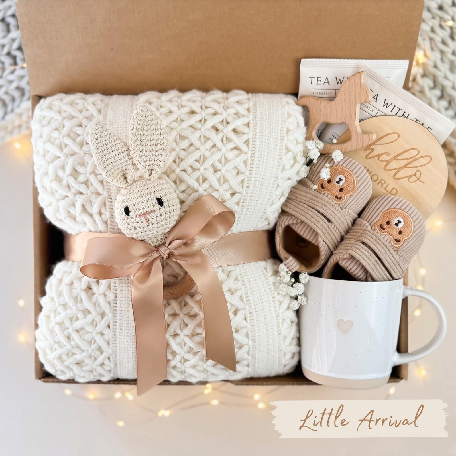 Cesta de regalo para recién nacido y mamá, foto 8