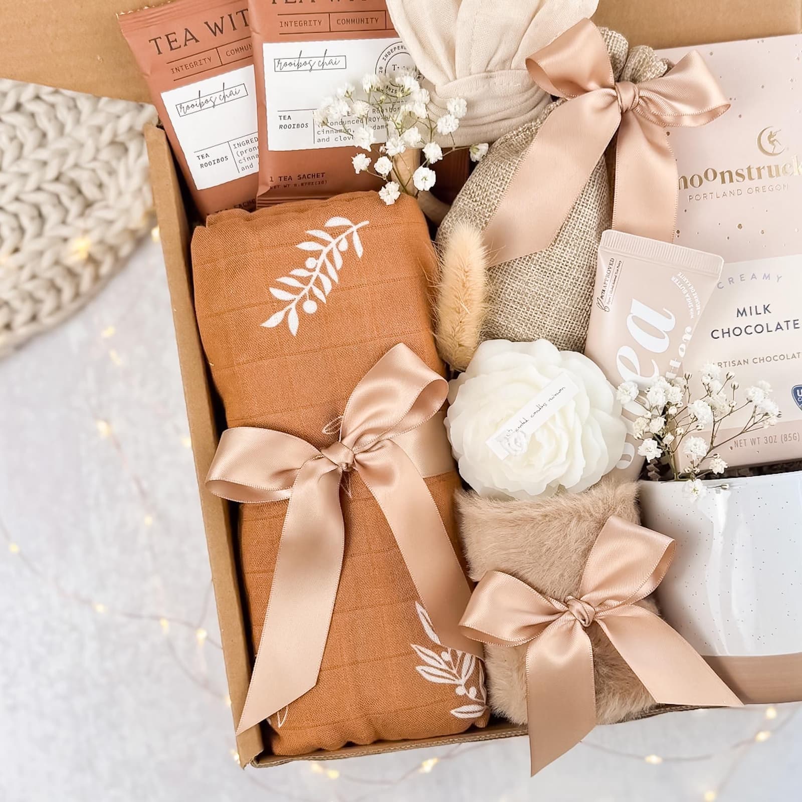 Cesta de regalo para recién nacido y mamá, foto 17