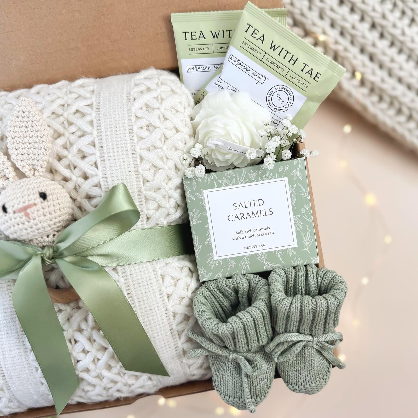 Cesta de regalo para recién nacido y mamá, foto 19
