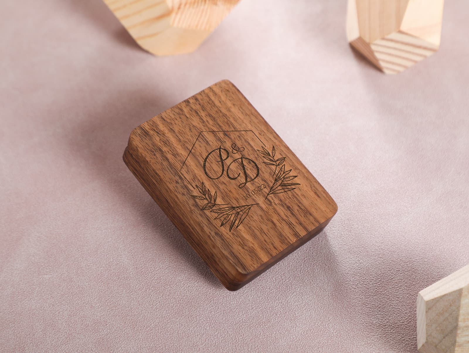 Caja de madera para anillos de compromiso, foto 7