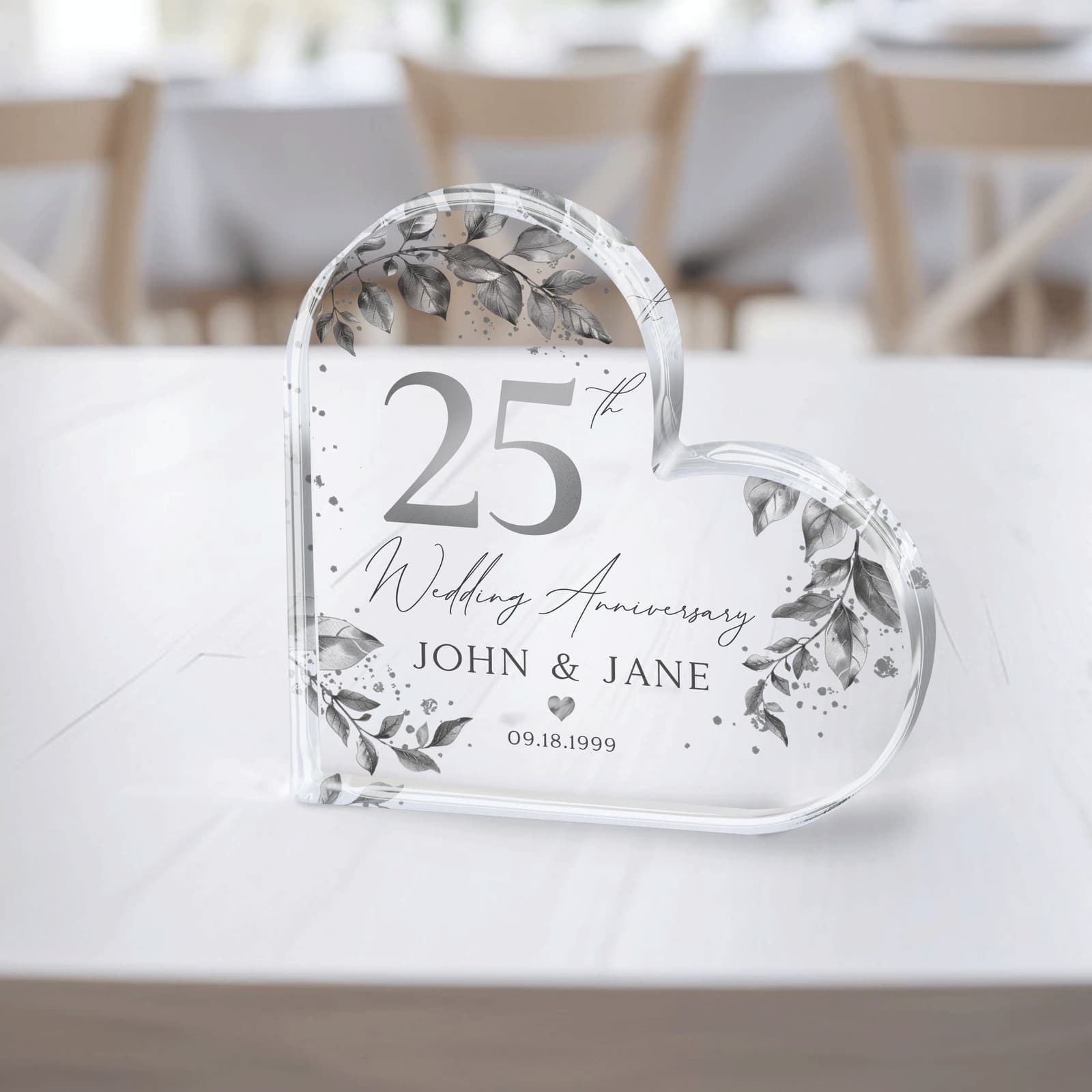 Placa personalizada de bodas de plata, foto 5