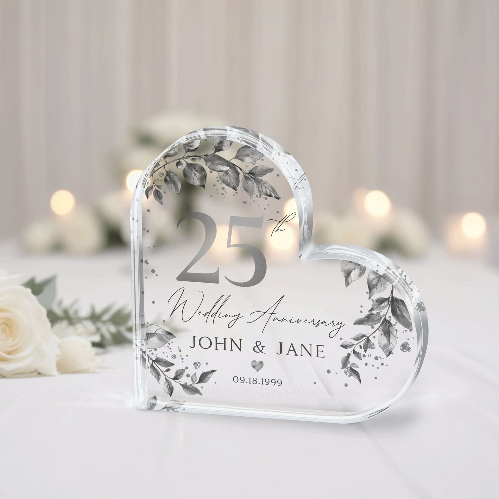 Placa personalizada de bodas de plata, foto 3