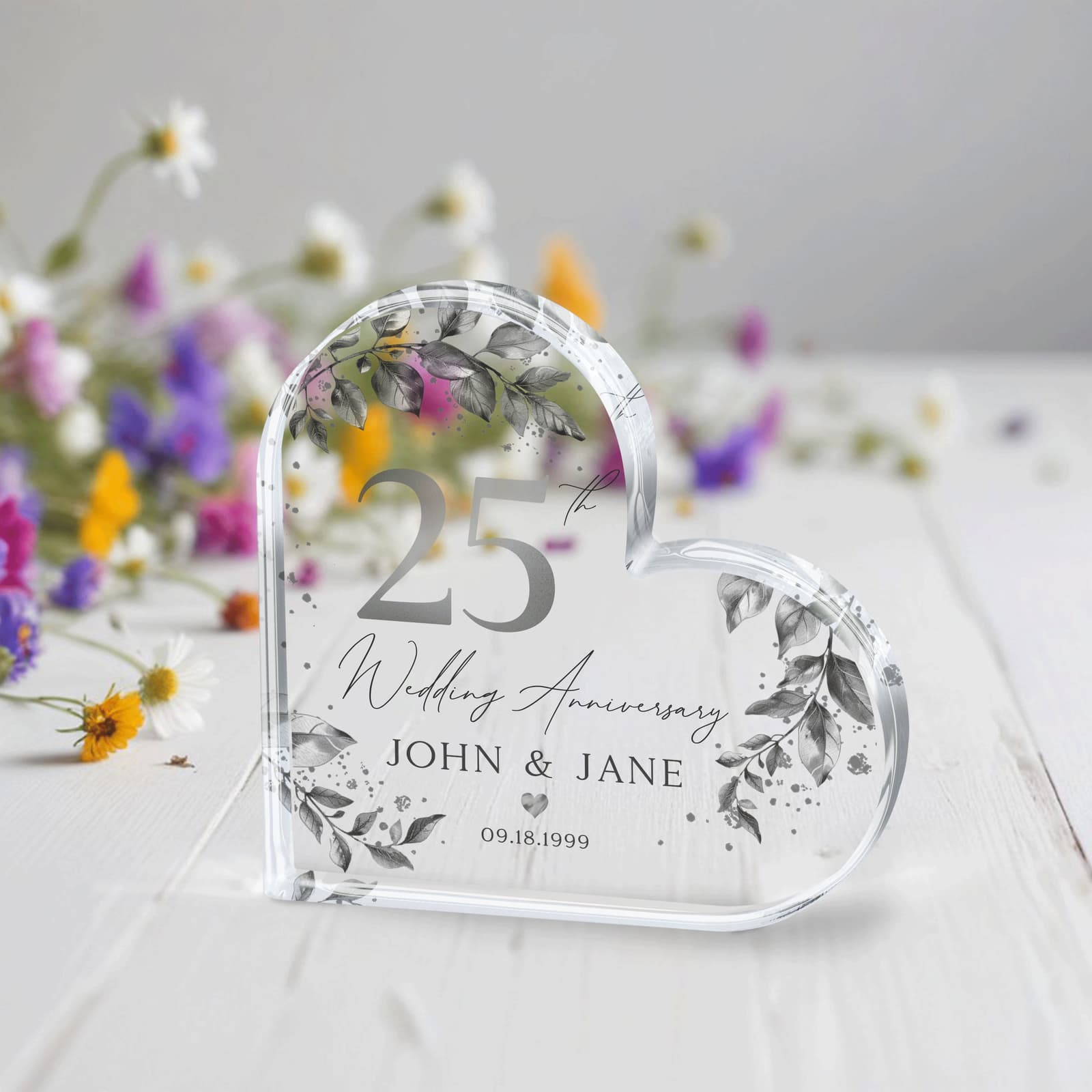 Placa personalizada de bodas de plata, foto 4