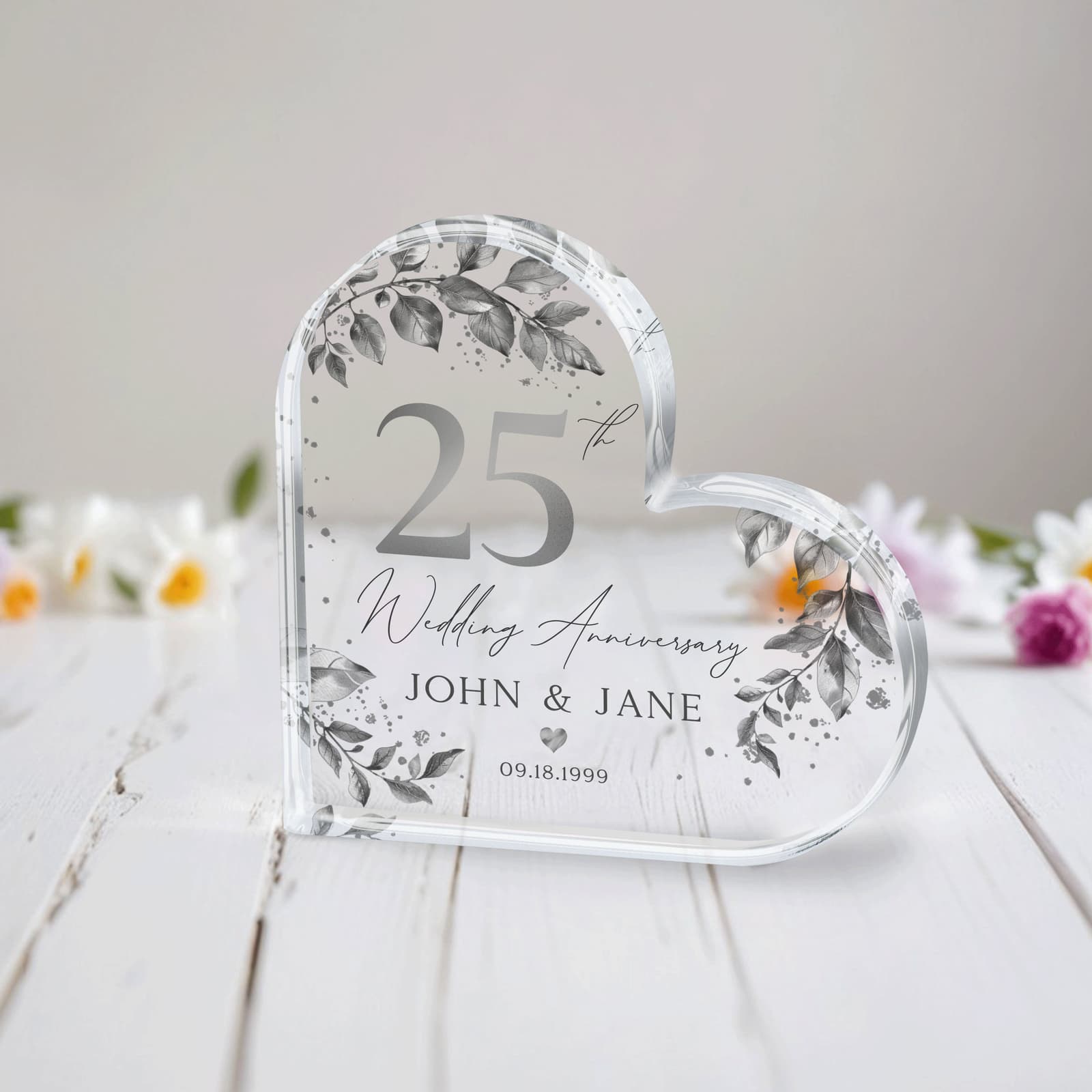 Placa personalizada de bodas de plata, foto 7