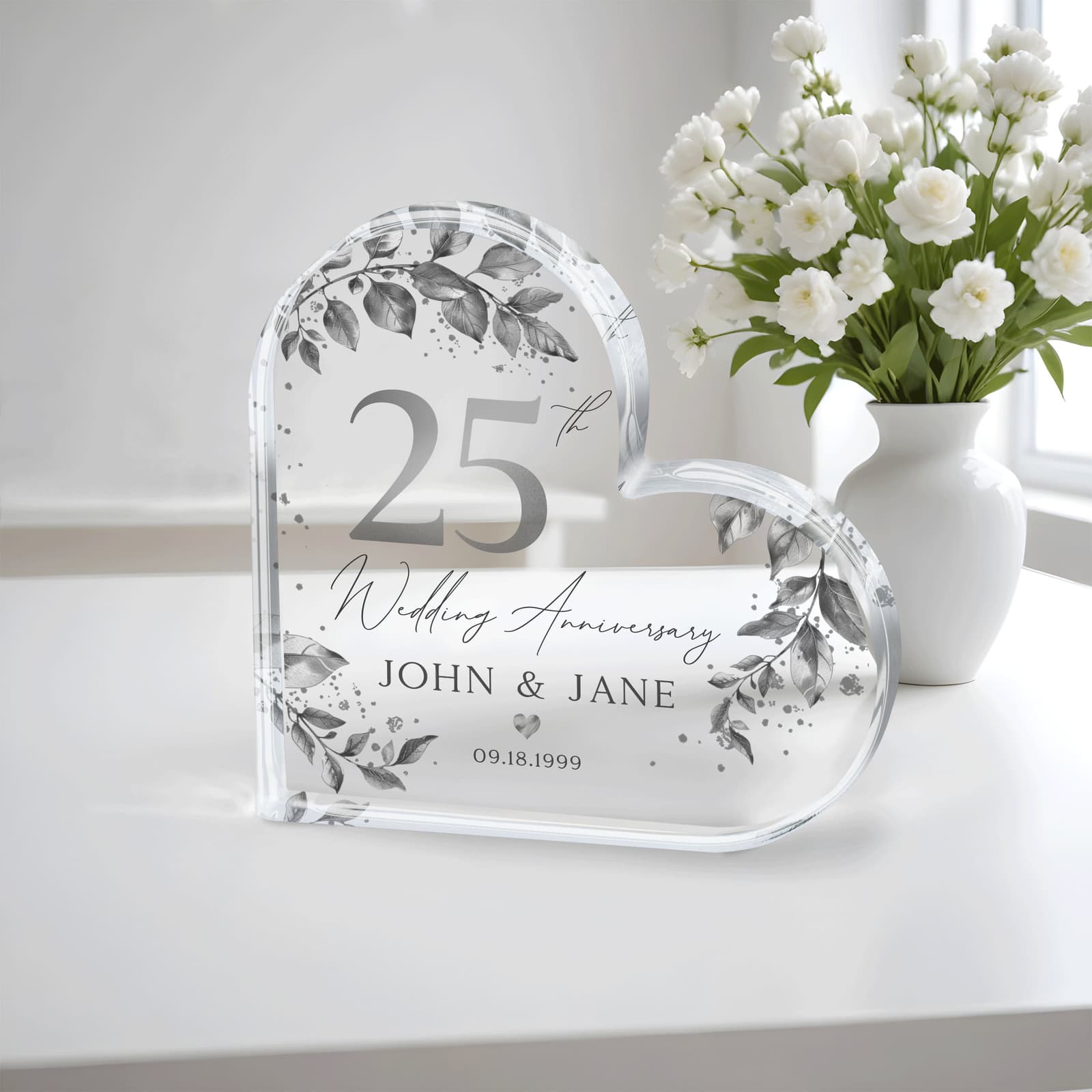 Placa personalizada de bodas de plata, foto 6