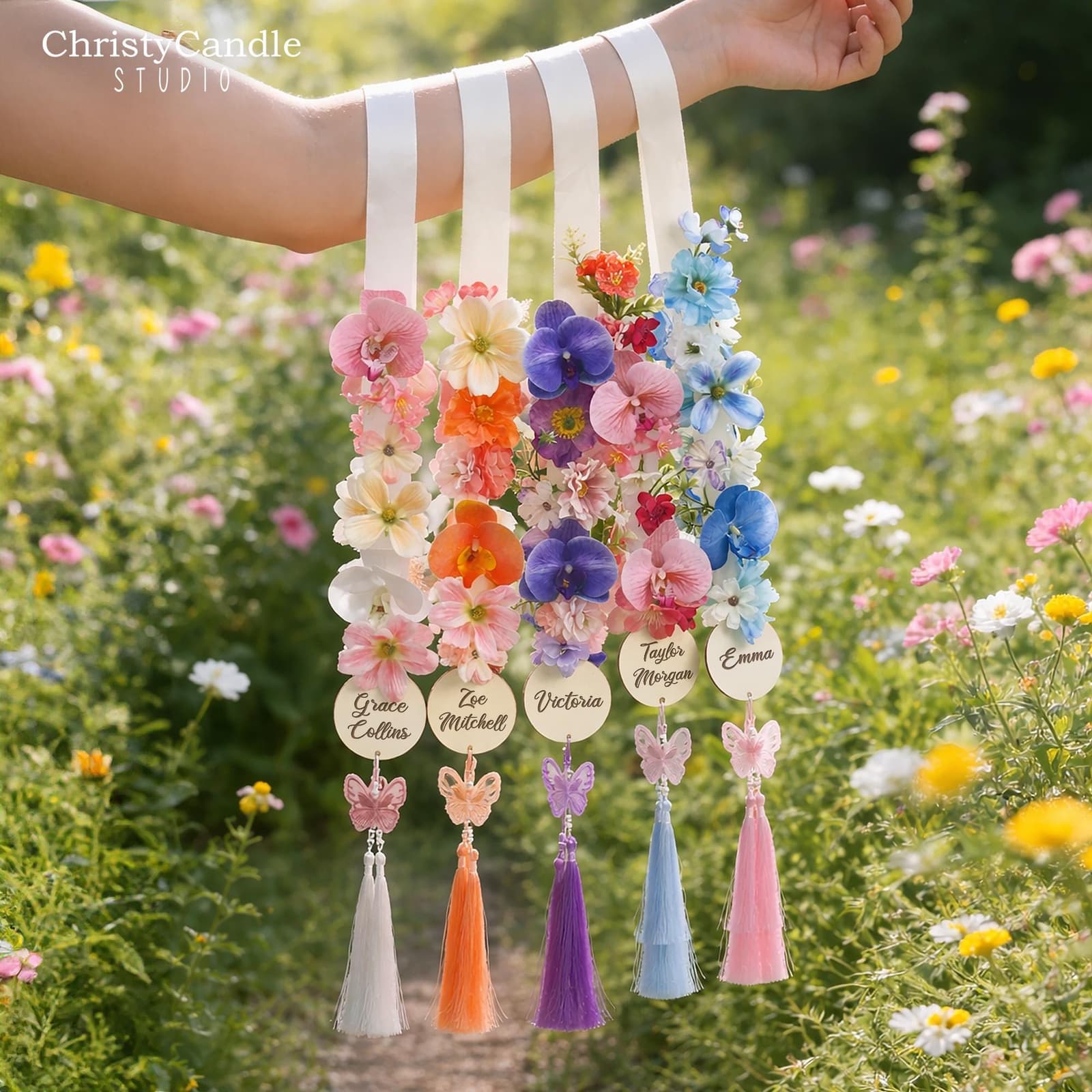Estola de flores personalizada para graduación, foto 11