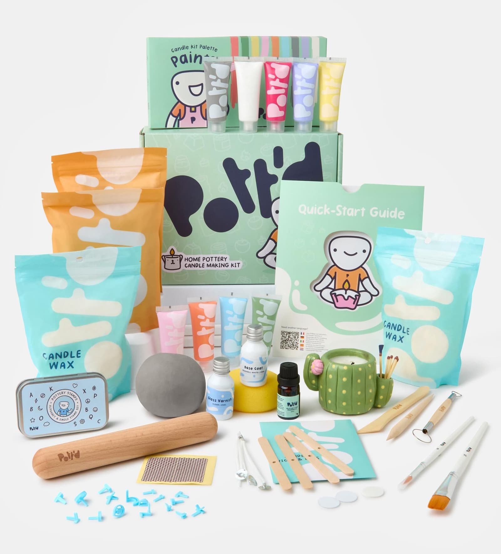 Kit de cerámica y velas caseras