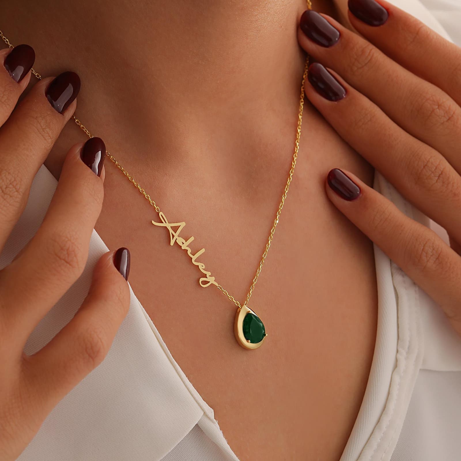 collar con nombre y piedra de junio de joyeria, foto 8