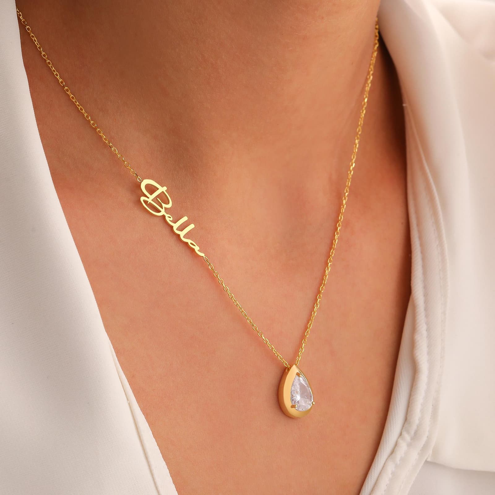 collar con nombre y piedra de junio de joyeria, foto 10