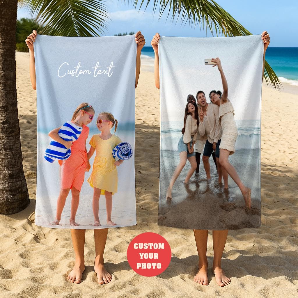 Toalla de playa personalizada con foto, foto 2