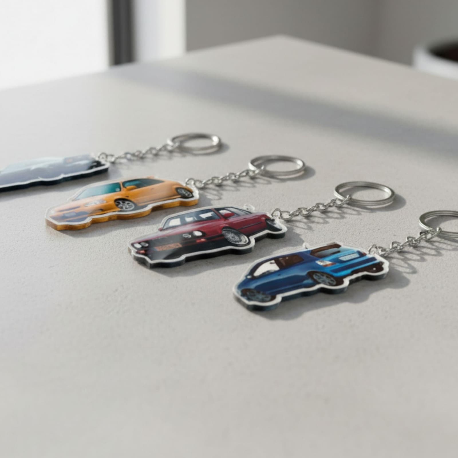 Llavero acrílico personalizado con la foto de tu coche o moto, foto 4
