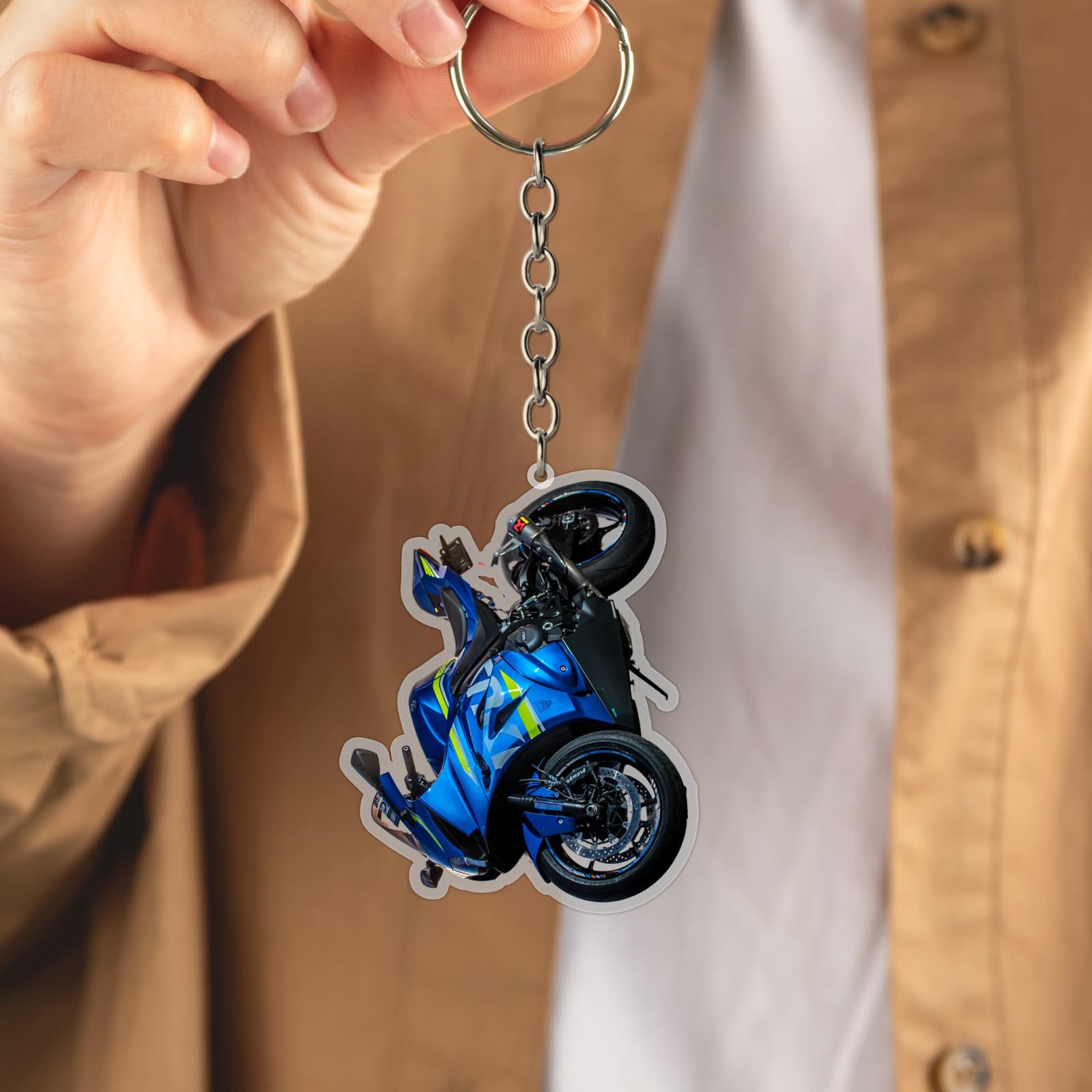 Llavero acrílico personalizado con la foto de tu coche o moto, foto 7